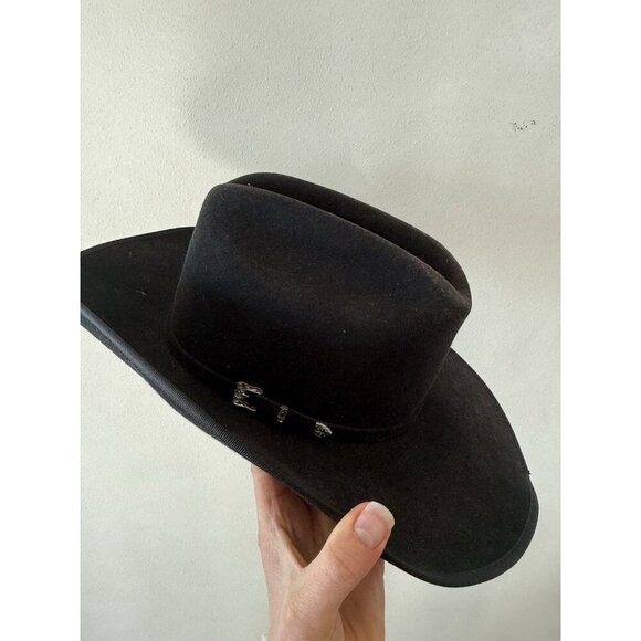 MHT Master Hatters of Texas Western Cowboy Hat Men’s Beaver Blend 7 1/2 60 Black